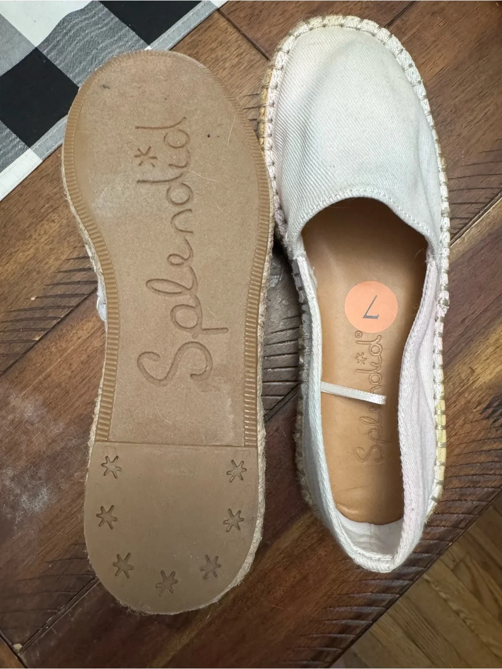 Women’s Canvas Tie-Dye Espadrille Slip-On Flats in 7 NWOT